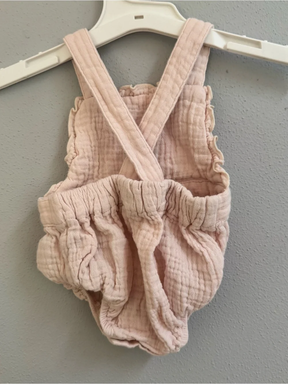 Angel Dear Baby Girls Pink Organic Cotton Muslin Rainbow Bubble Romper 0-3M‎